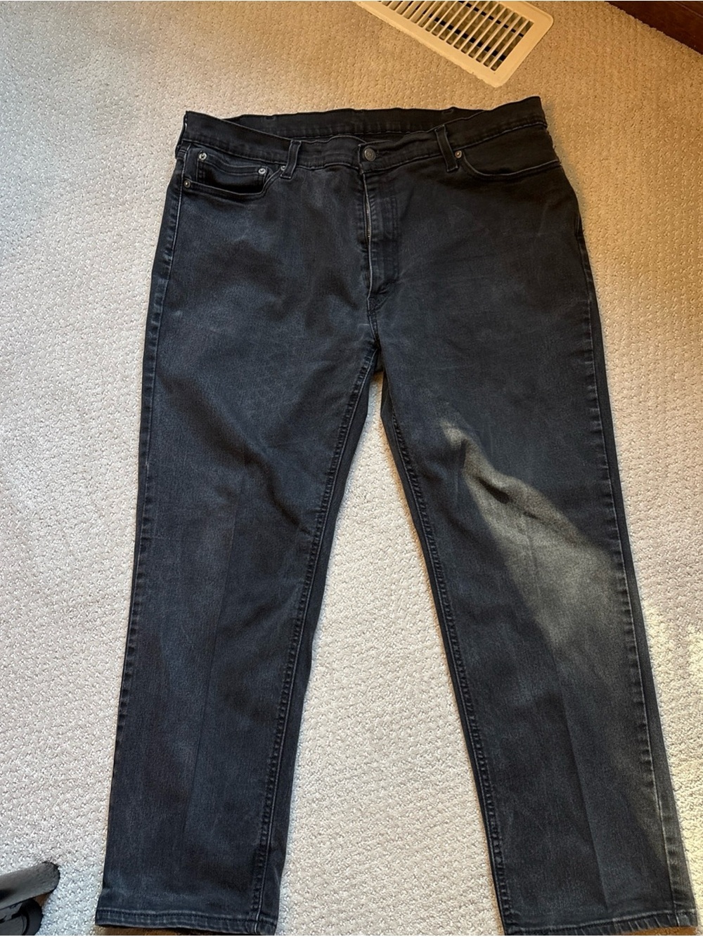 Levi's Men's Straight Black Jeans – Classic Straight Leg